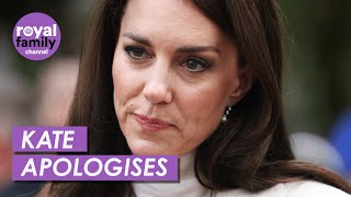 Kate Apologises For Edited Photo Confusion