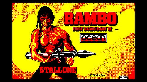 Rambo - First Blood Part II Review for the Amstrad CPC by John Gage