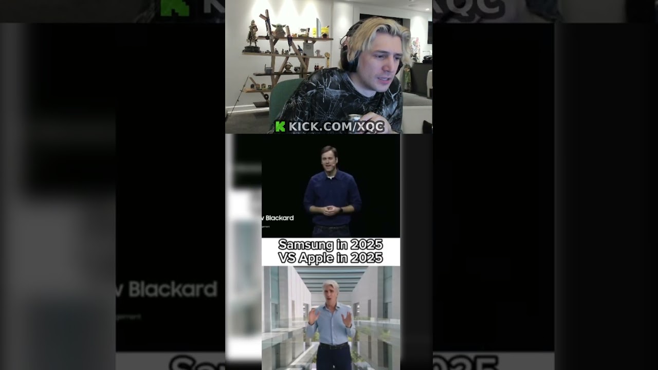 xQc Reacts to Apple vs. Samsung in 2025