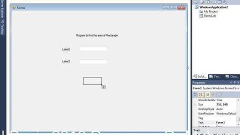 Area of Rectangle program in VB 2010