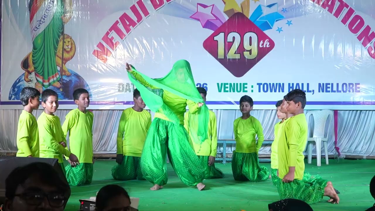 NETAJI 129th BIRTHDAY CELEBRATIONS @ SRI NETAJI MSR PILOT HIGH SCHOOL, NELLORE - GRADE 8 BOYS