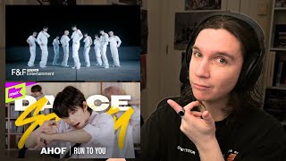 DANCER REACTS TO AHOF(아홉) "RUN TO YOU" MV & 1THEK Dance Society Performance Video
