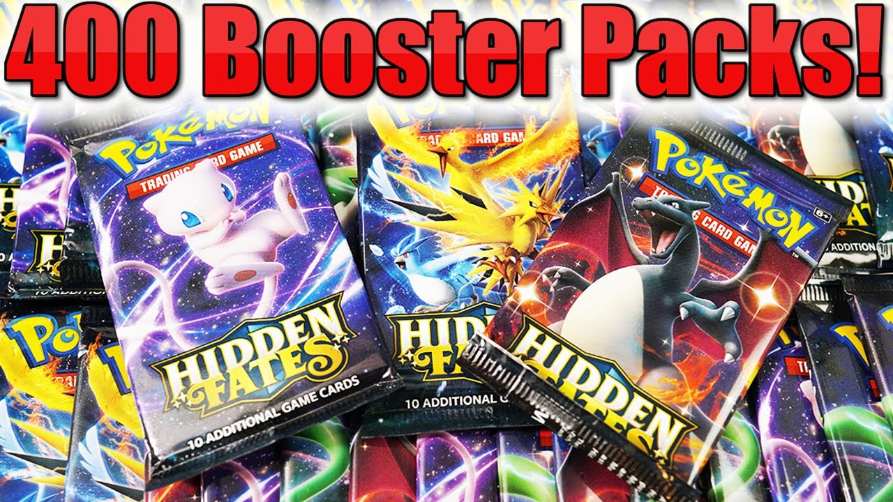 Opening 400 Pokemon Hidden Fates Booster Packs! (Past Livestream) - YouTube