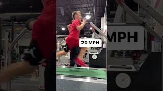 9- year-old running 20 MPH on a Treadmill #shorts
