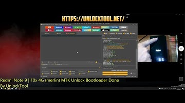 Redmi Note 9 , Redmi Note 10X 4G  Xiaomi MTK Unlock Bootloader Done By UnlockTool