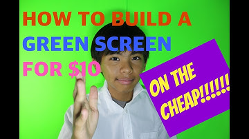 HOW TO BUILD DIY GREEN SCREEN FOR $10!!!!2016
