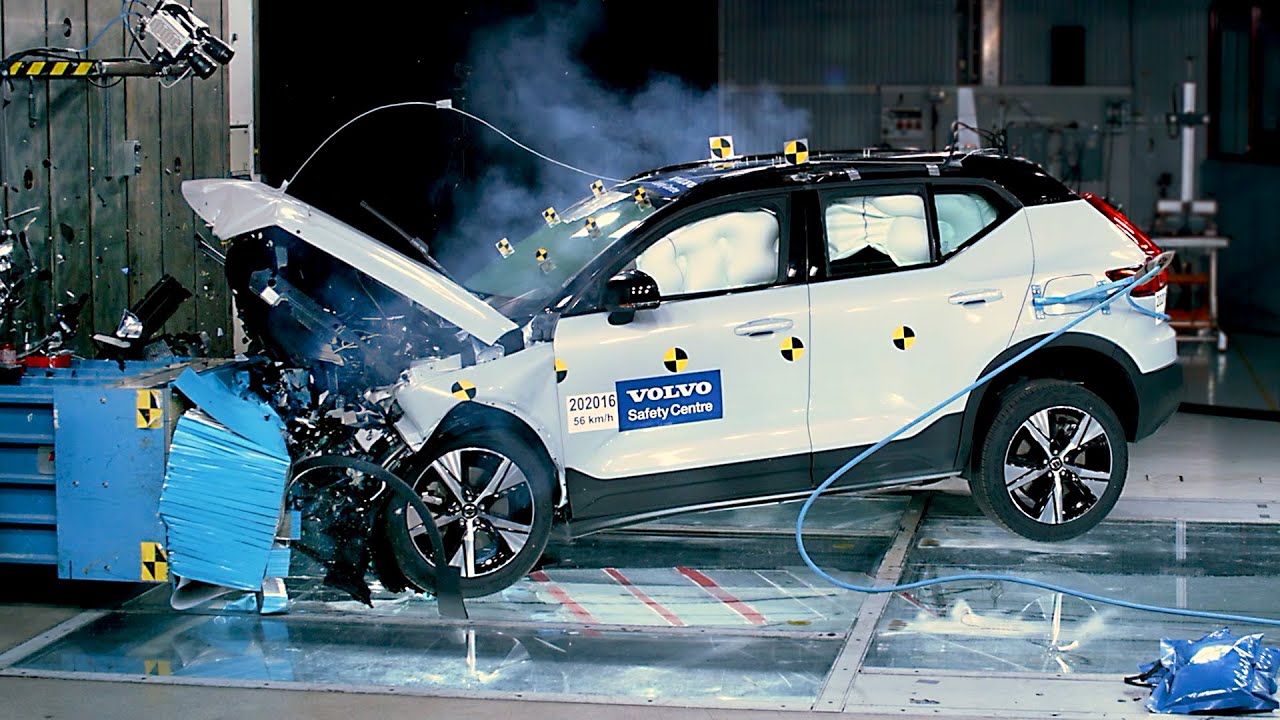 VOLVO XC40 RECHARGE THE SAFEST SMALL ELECTRIC SUV CRASH TEST YouTube