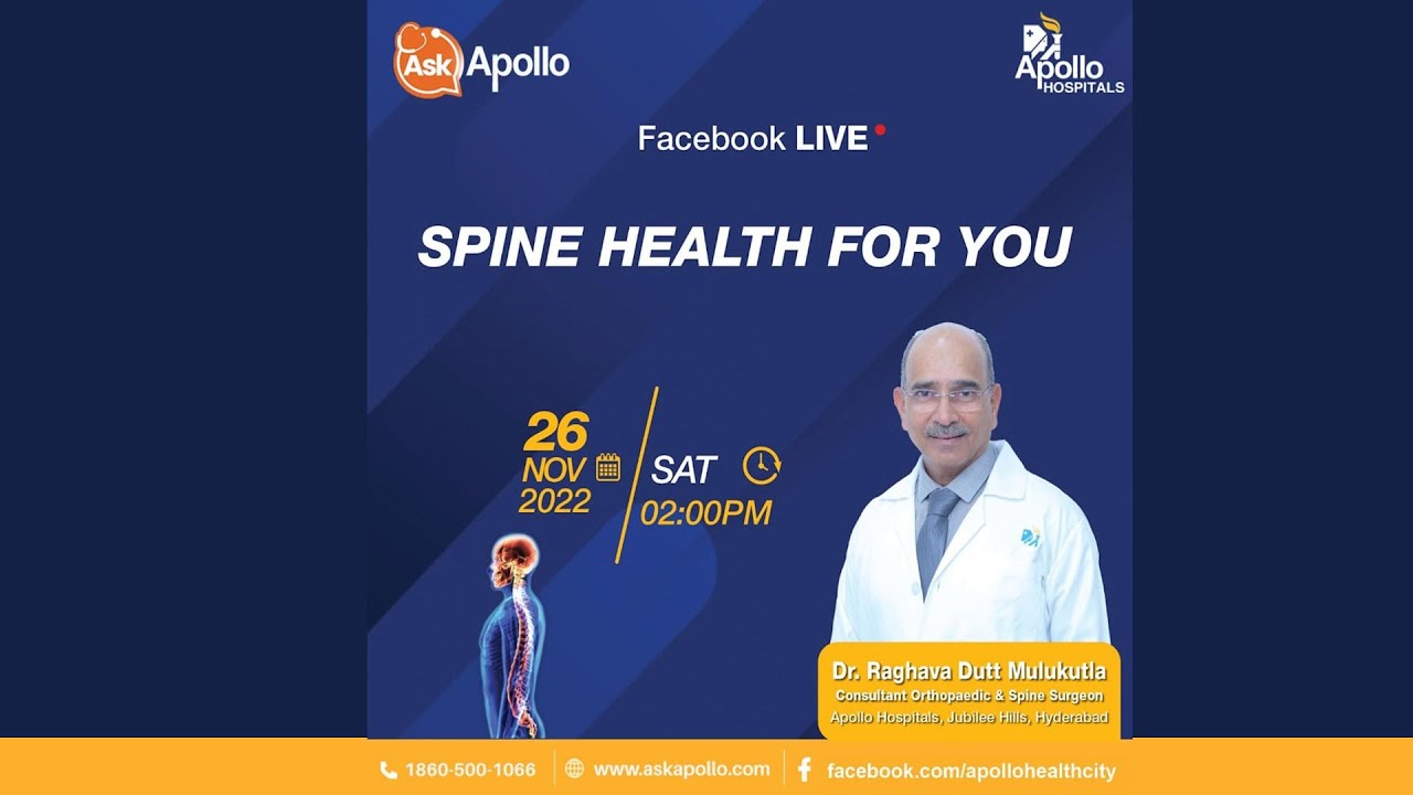  Spine Health For You Live With Dr Raghava Dutt Mulukutla 