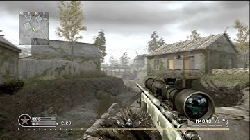 Overgrown Bridge shot No Scope - CoD4 Rape shot