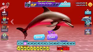 All Shark Unlocked - New Ancient Dolphin Shark Gameplay - Hungry Shark Evolution Boss Fight screenshot 5