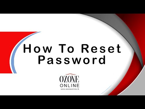 How Reset Password [ ozone online ] www.ozoneonline.lk