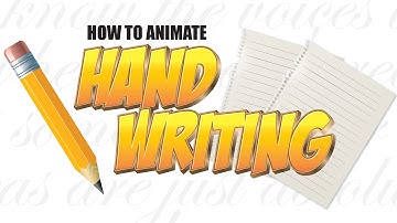How to animate handwriting in Anime Studio - MOHO Pro