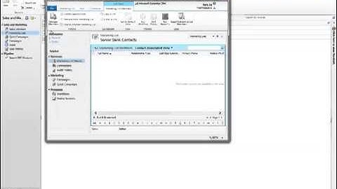 Creating a marketing list in CRM