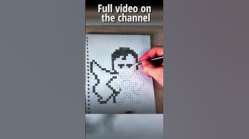 #how  to draw PIXEL SUPER MAN  (I draw and color to relaxing music ) #drawing