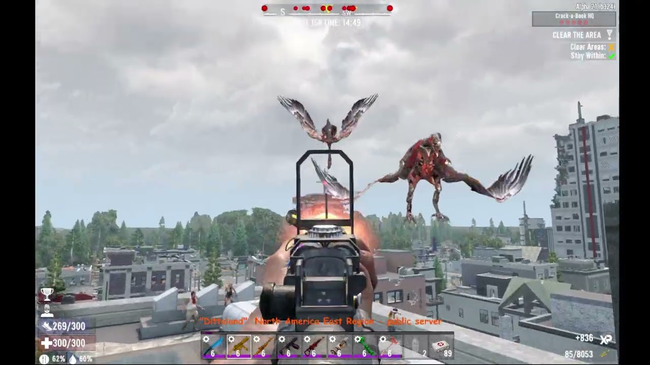 7 Days To Die -- Solo Crack-A-Book Headquarters (tier 5) -- Dittoland