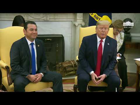 President Trump Participates in a Meeting with the President of the Republic of Guatemala