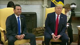 President Trump Participates in a Meeting with the President of the Republic of Guatemala