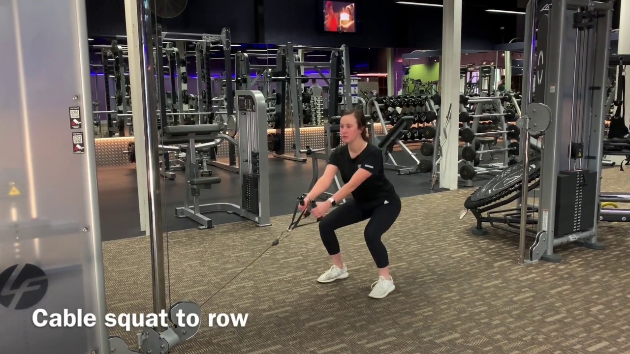 Cable Squat to Row - YouTube