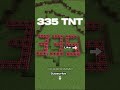 335 TNT EXPLOSION ON MINECRAFT #minecraft #tnt