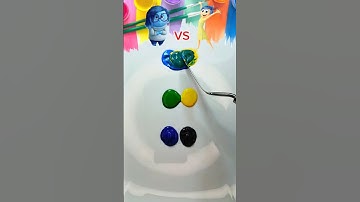 Inside Out. Characters  Colour Mixing #colormixing #insideout #shorts #funny #memes #asmr #cartoon