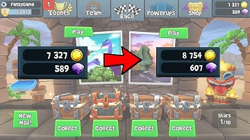 1427 Coins in 10 Minutes - Daily Challenge Day 3 Drift Attack  - Beach Buggy Racing 2 | Leilani