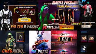 FOOD TRUCK E ÍTENS, NOVO EVENTO 3 EM 1, COELHO GUERREIRO, MAGIAS PREMIADAS E ESTILO TECH - FREE FIRE