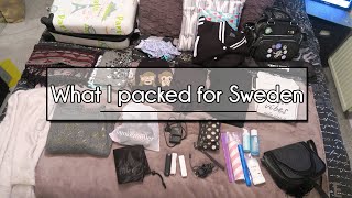 What I packed for Sweden