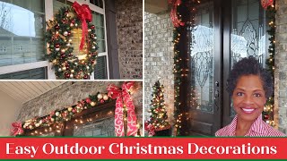 Easy Outdoor Christmas Wreath and Garland Decorations screenshot 5