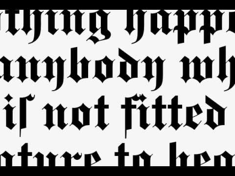 fette gotisch font