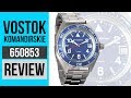 Vostok Komandirskie 650853 Russian Military Automatic watch WR 200m Blue dial Review