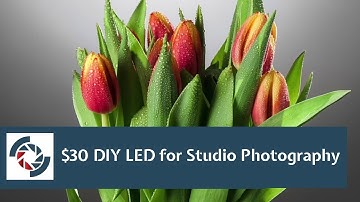 Do you believe it? $30 DIY LED Lighting for Studio Photography