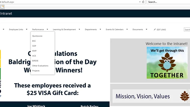 Introduction to the Intranet