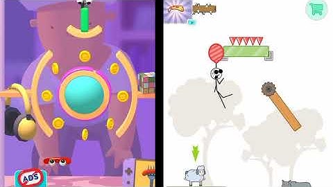 🌈👿Fork N Sausage V/S Dangling man satisfying mobile game part 7