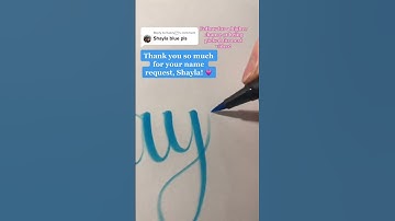 writing names in calligraphy pt. 125! #shayla #shorts