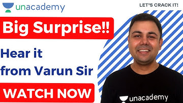 🔥 BIG SURPRISE HEAR IT FROM VARUN AWASTHI SIR 🔥 Unacademy Live - SSC Exams