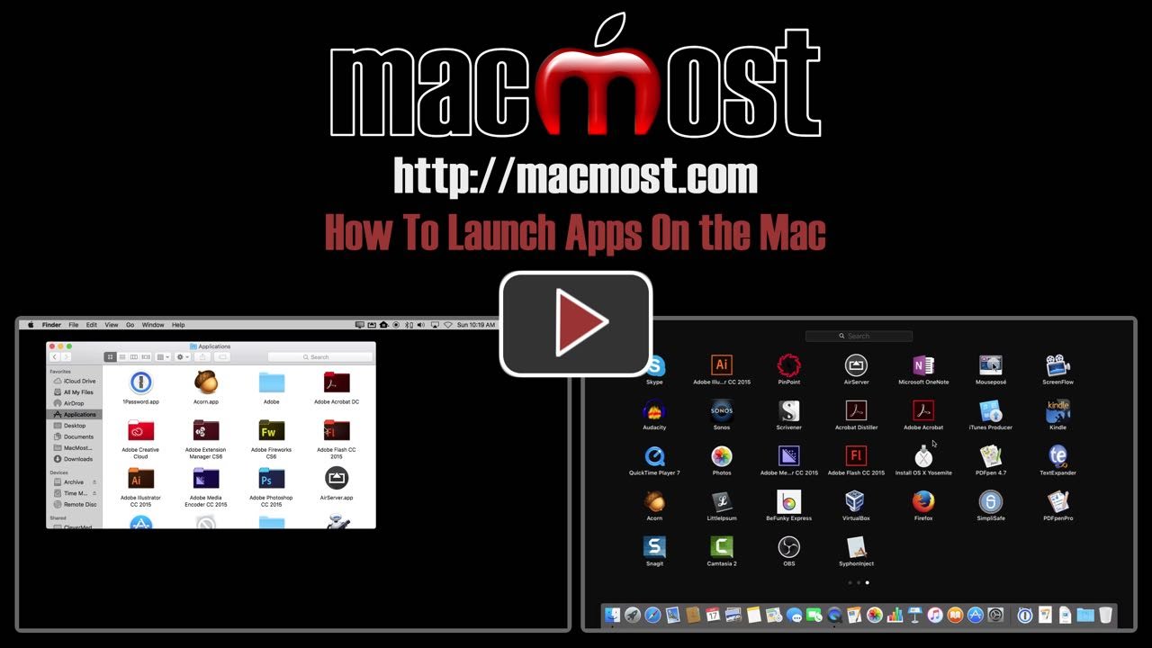 How To Launch Apps On the Mac (#1166) - YouTube