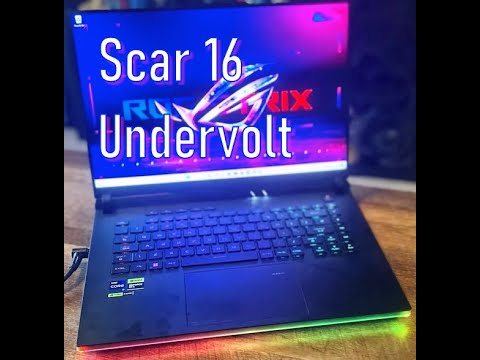 How to Undervolt 2023 ASUS ROG Scar 16 gaming laptop | 13th gen i9-13980HX RTX 4090