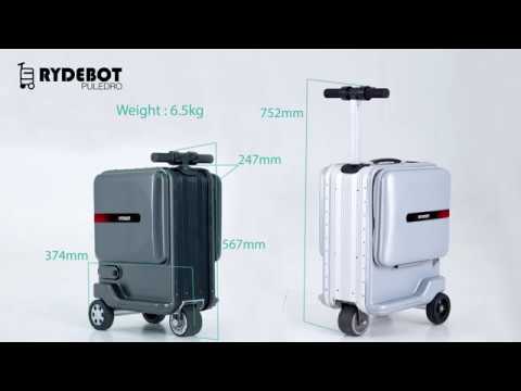 Rydebot smart luggage motorized rideable carry-on scooter suitcase with  charger