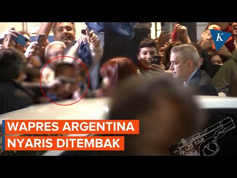 Wapres Argentina Nyaris Ditembak di Tengah Kerumunan