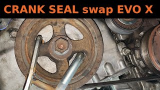 HOW TO: Replace Crank Seal  Evo X Mitsubishi SST