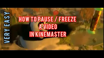 how to add pause effect / freeze a video in kinemaster