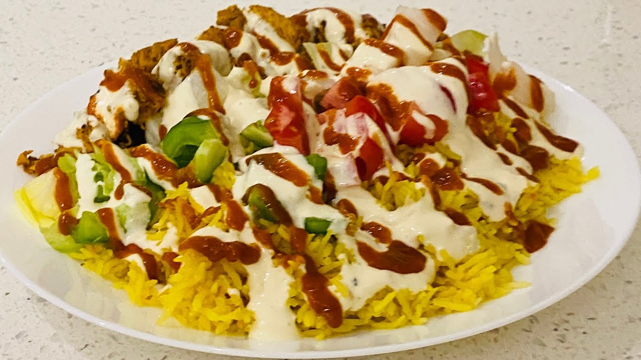 #chicken #Shawarma #Rice | Chicken on the Rocks #garlic #sirachasauce ...