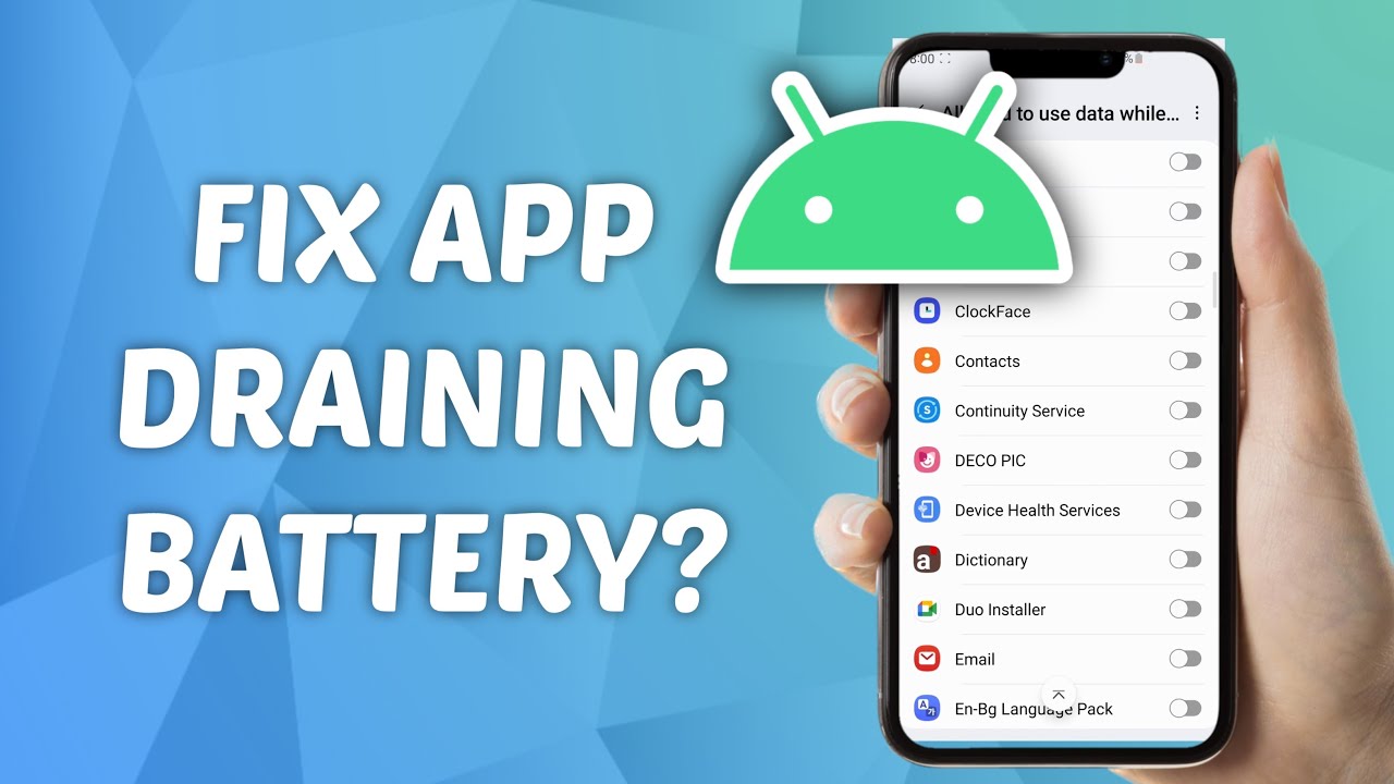 How to FIX App Draining Battery on Android! (2025) - Full Guide - YouTube