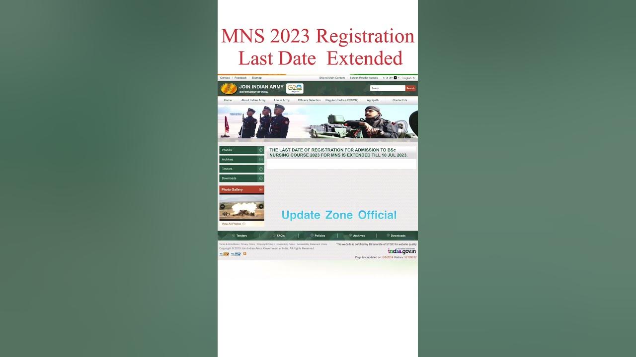 MNS 2023 B.Sc. Nursing Registration Last date Extended . mnsbscnursing