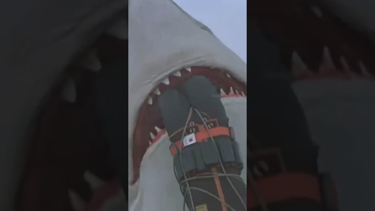 Oh shoot!… that robotic shark tho! 🎬 Cruel Jaws (1995)