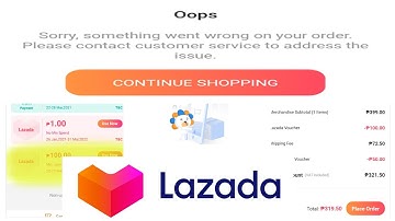 Anong nangyari dito ayaw mag place order sa lazada (Sorry, something went wrong on your order...)