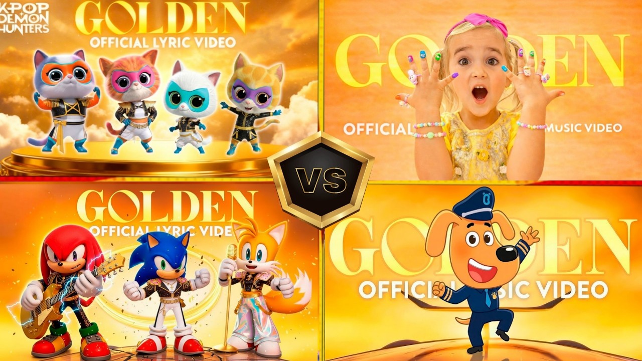 GOLDEN 💫 ALICE 🆚SONIC🆚 SHERIFF LABRADOR 🆚SUPERKITTIES The Most Adorable K Pop Glow Up!