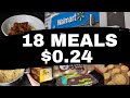 18 MEALS $0.24 Each | EXTREME GROCERY BUDGET MEALS | Day 1 | Feeding Large Family $5 Meal Challenge