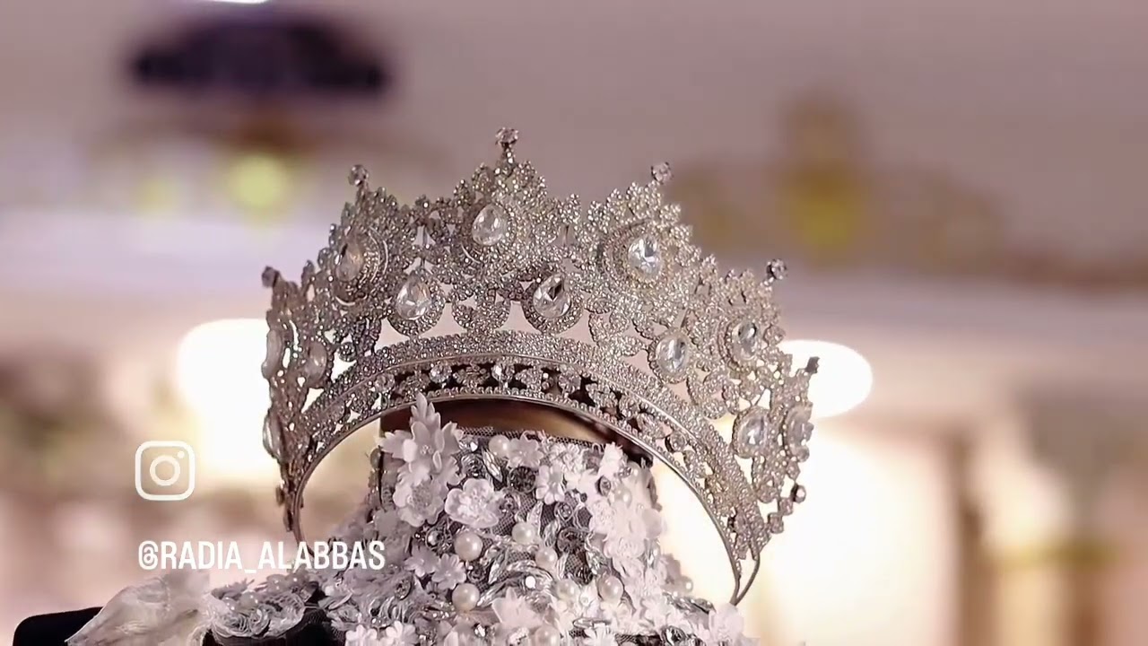 White Dress Details ✨️🤍هذه فاتنتي تلبس فستان من الورد .. ✨️🤍مبارك للعروسين ✨️☺️