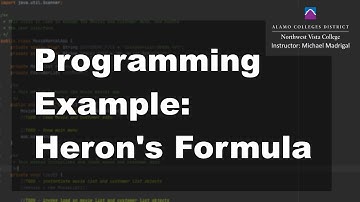 Java 1 Online, [3.10] Using Classes and Objects: Heron